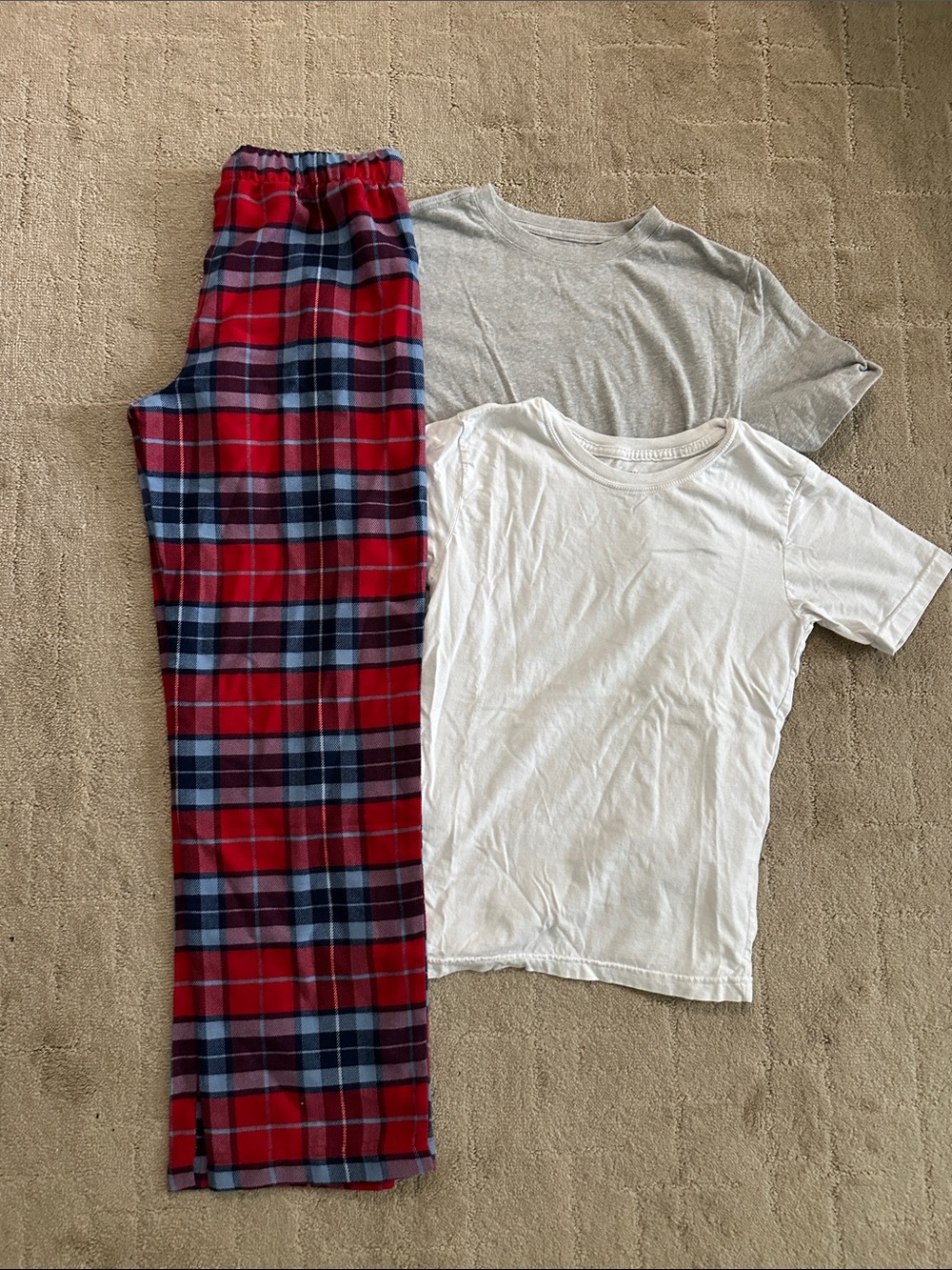 Lands End pj pants & 2 under tees